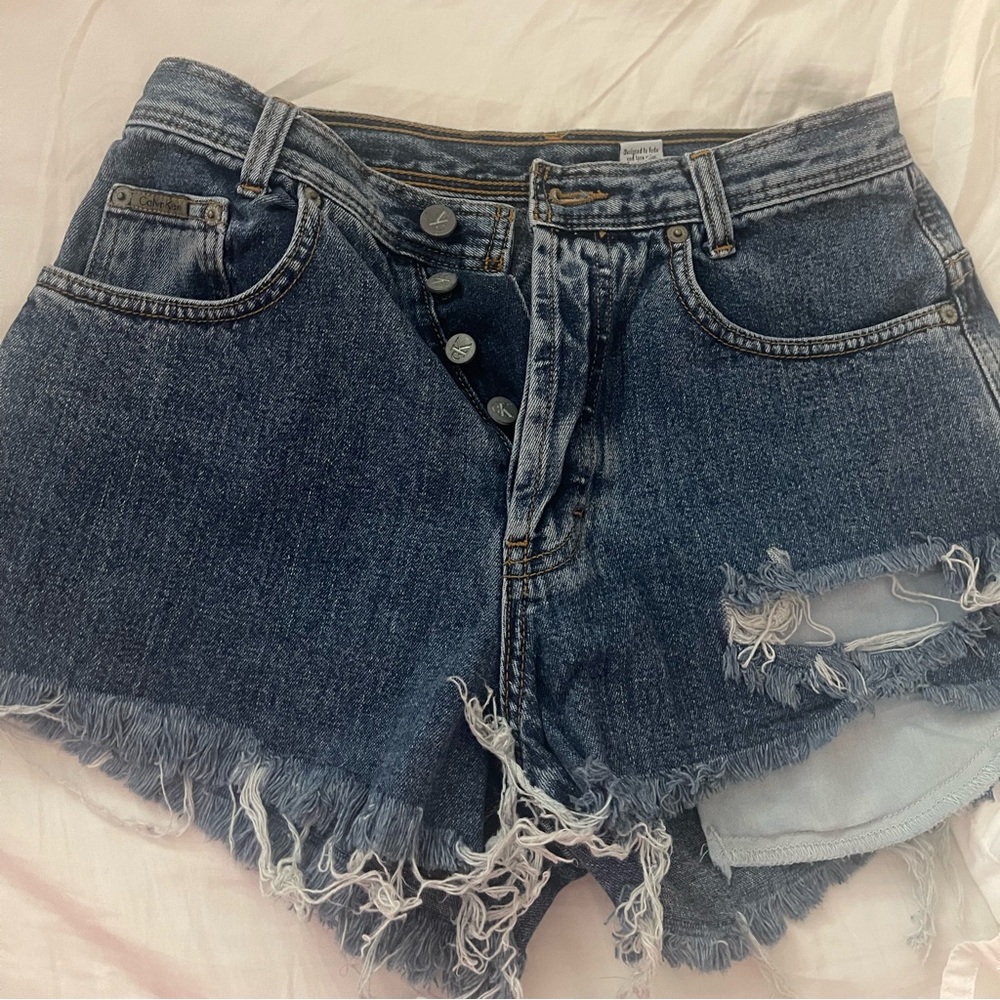 Calvin Klein made in the USA denim jean shorts